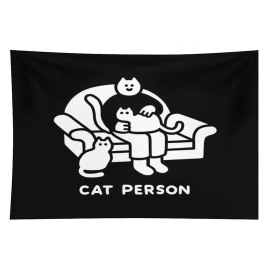 Cat Person Tapestry