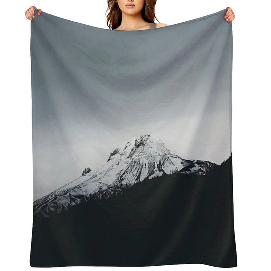 Mt. Hood Oregon Anti-pilling Throw Blanket