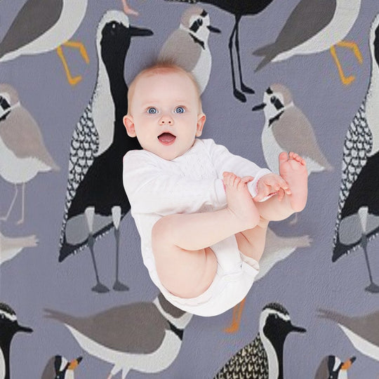 Plethora of Plovers Eco-conscious Throw Blanket