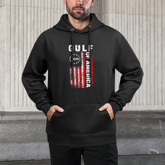 Gulf of USA America Funny USA Flag All-Day Comfort Hoodie