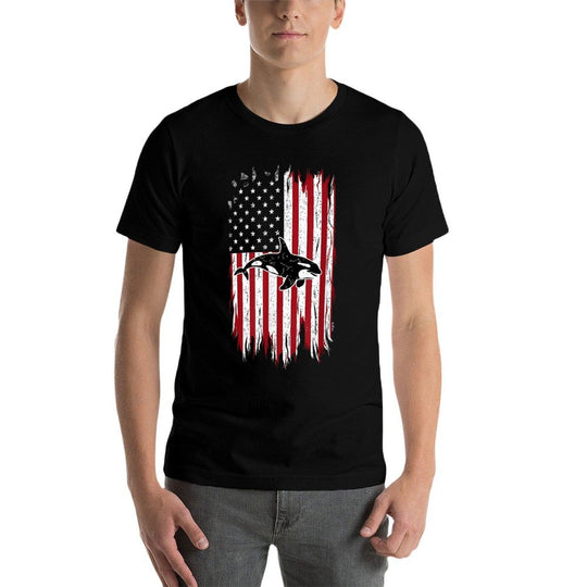 Orca Usa Ocean 4th Of July  Quick-drying T-Shirt