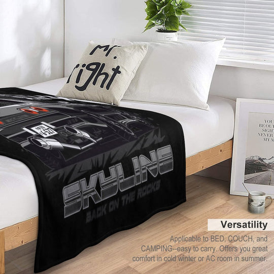VR38 Swapped Skyline R32 Multi-functional Throw Blanket