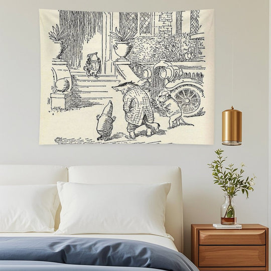 Arriving at Toad Hall Tapestry