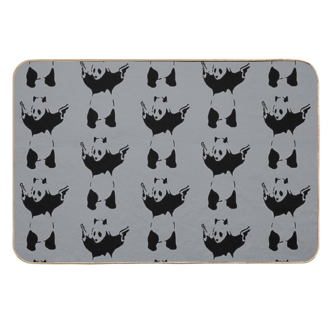 Banksy Panda  Rapid-Drying Bath Mat