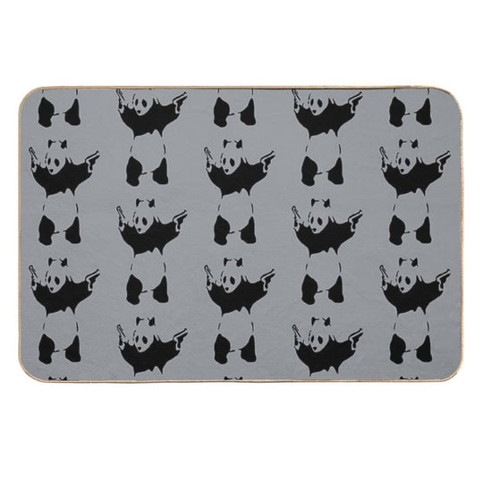 Banksy Panda  Rapid-Drying Bath Mat