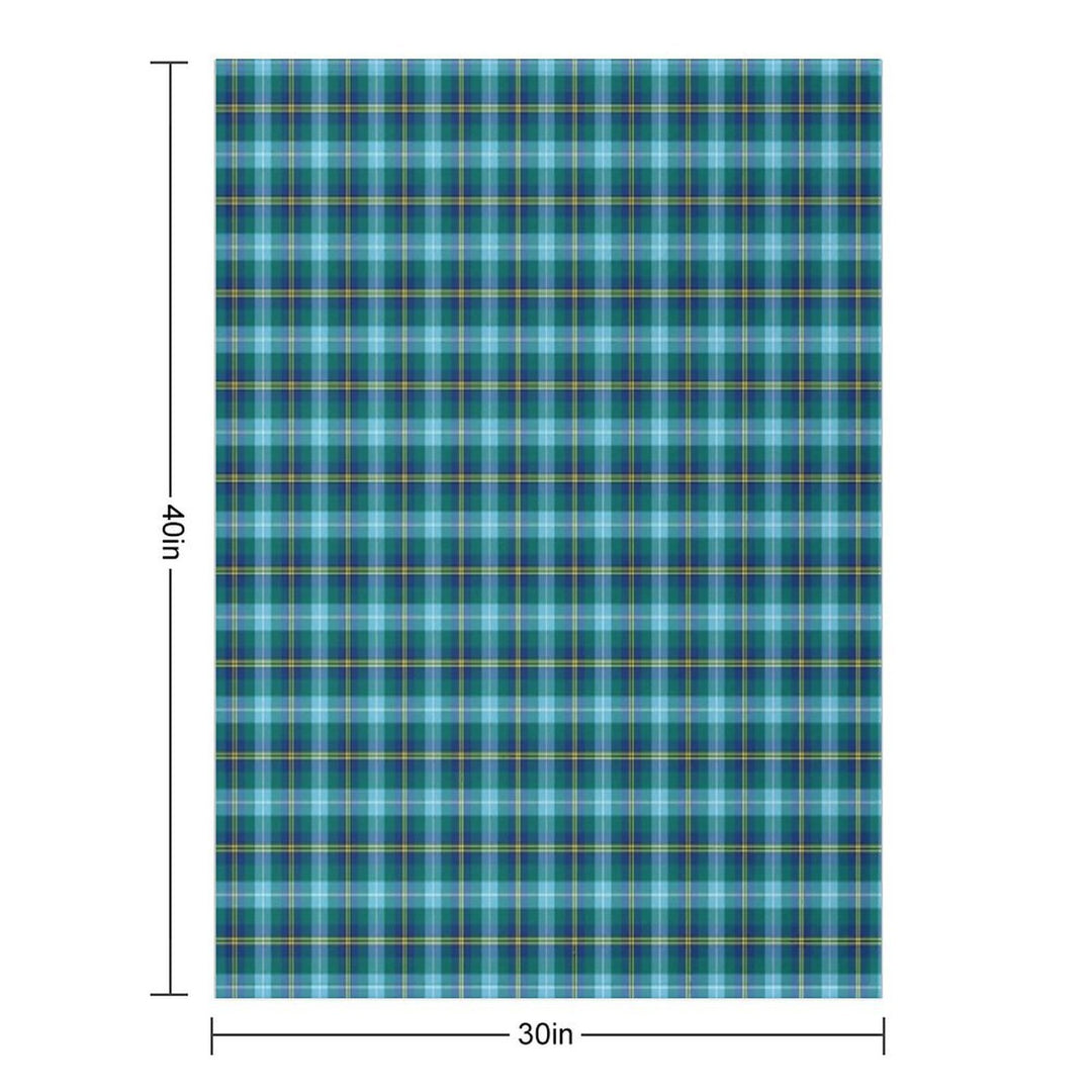 Clan Porteous Tartan Sustainable Throw Blanket