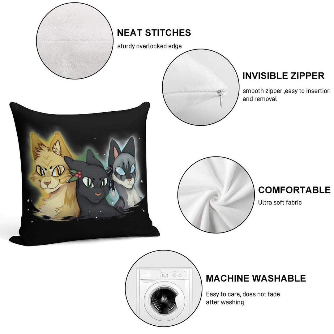 Power of Three Soft Easy Maintenance Throw Pillow