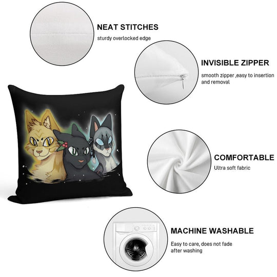 Power of Three Soft Easy Maintenance Throw Pillow