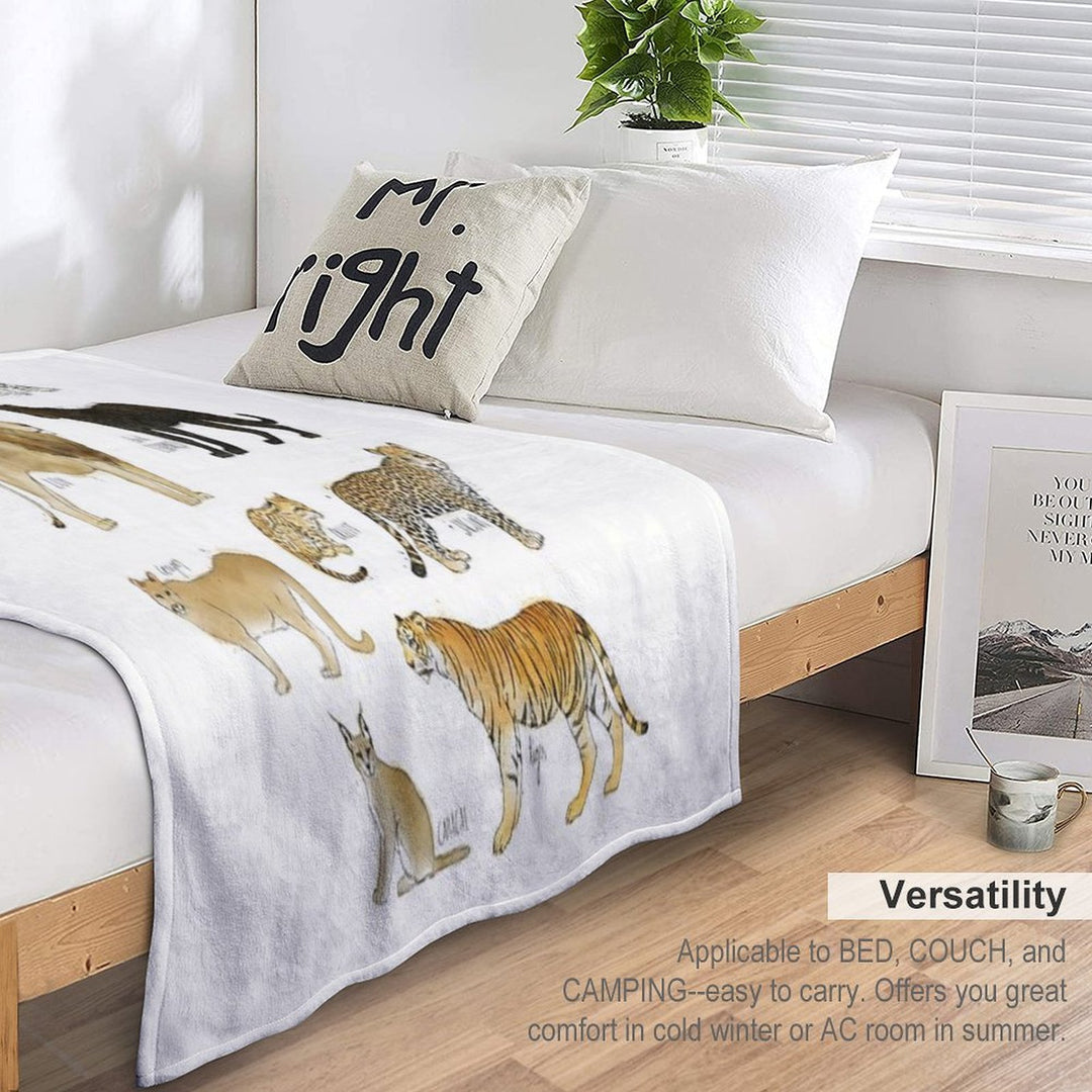 Wild Cats Gift-ready Throw Blanket