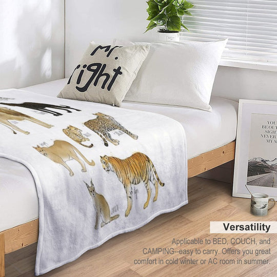 Wild Cats Gift-ready Throw Blanket