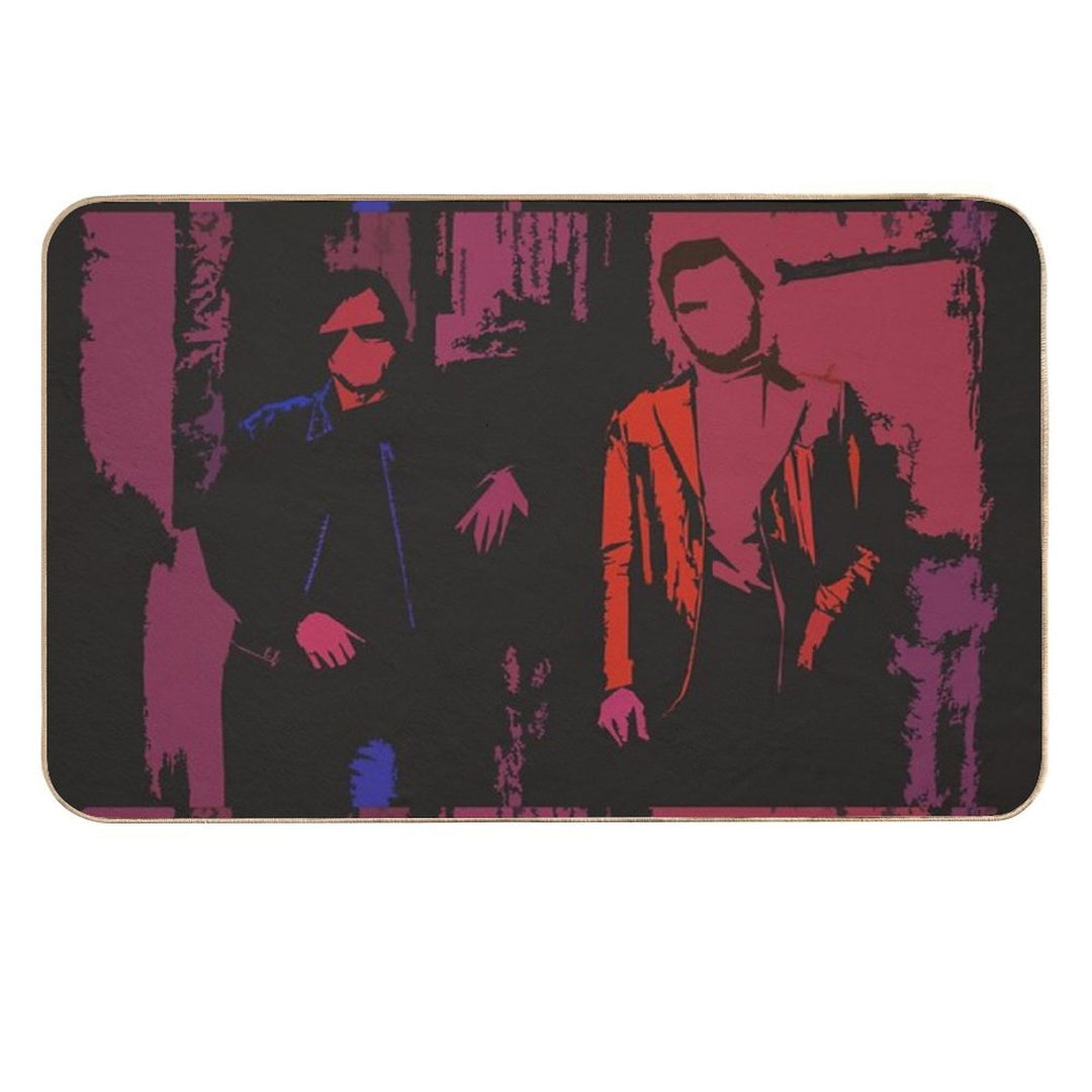 Once Upon A Time In Hollywood Minimal Poster  Absorbent Bath Mat