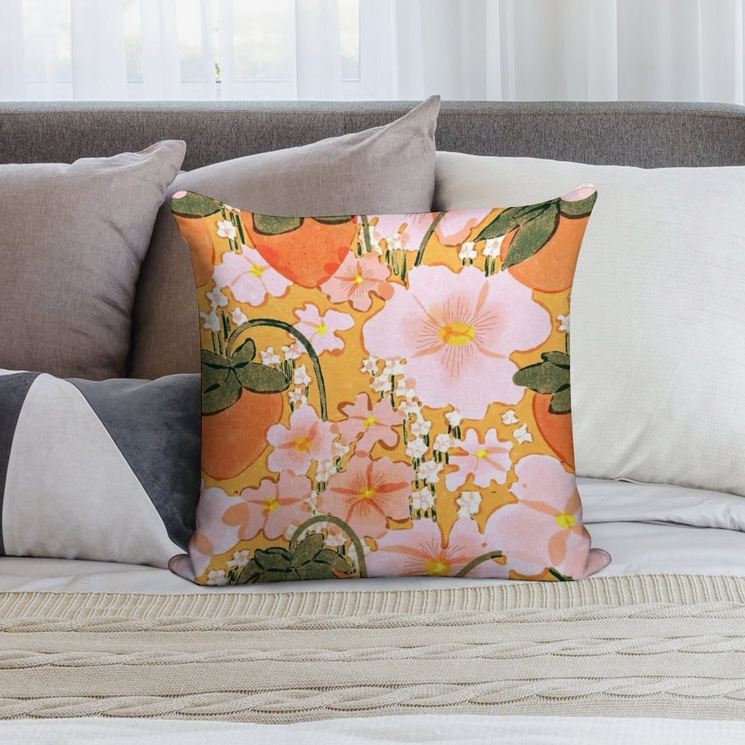 Strawberry Fields II Soft Decorative Cover Throw Pillow