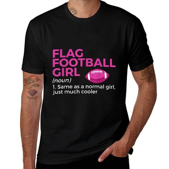 Funny Football Girl Definition  Wrinkle-resistant T-Shirt
