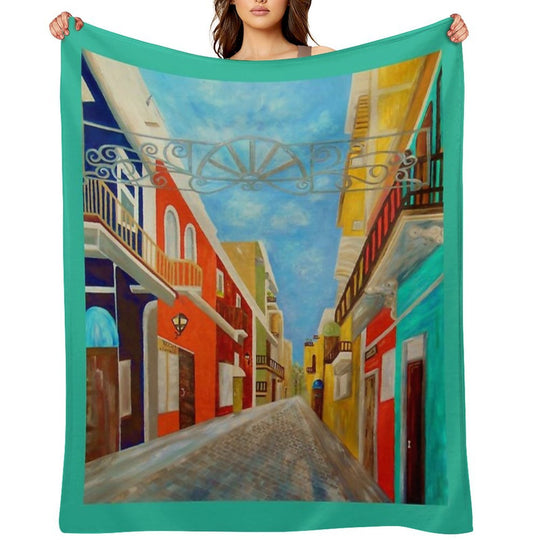 Old San Juan Durable Throw Blanket