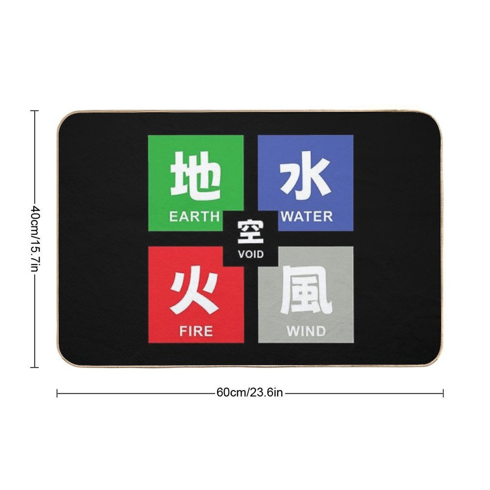 The Five Japanese Elements  Versatile Bath Mat
