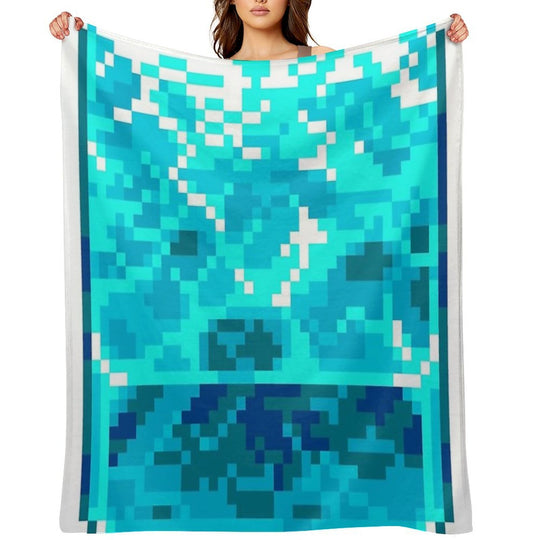 Pixel Water Eco-conscious Throw Blanket