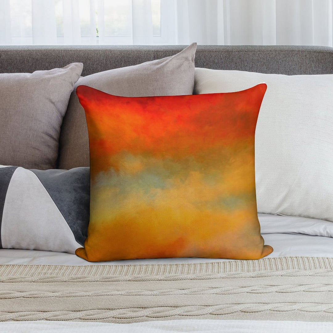 Sunset Colors Throw Pillow Soft High-Density Material Throw Pillow