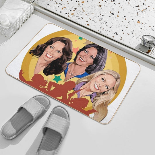 Yellow Angels  Anti-Trip Bath Mat