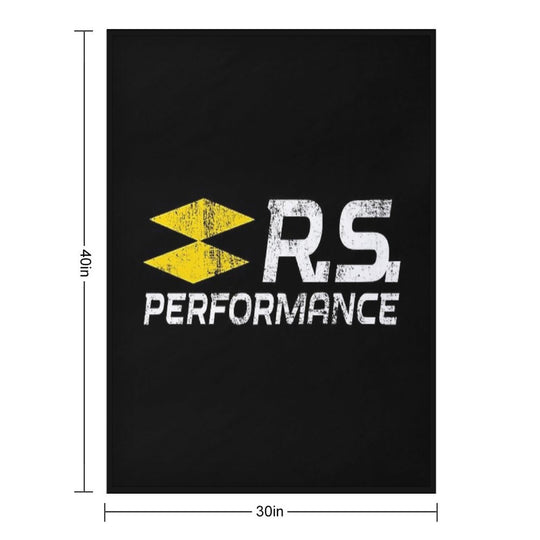 RS PERFORMANCE LOGO (YELLOW-WHITE) All-season Throw Blanket