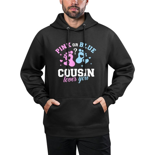 Gender Reveal Cousin Moisture-Wicking Hoodie