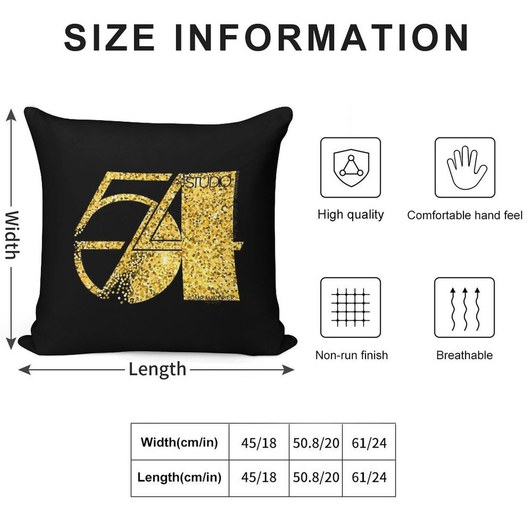 Studio 54 Soft Short Plush Fabric Throw Pillow