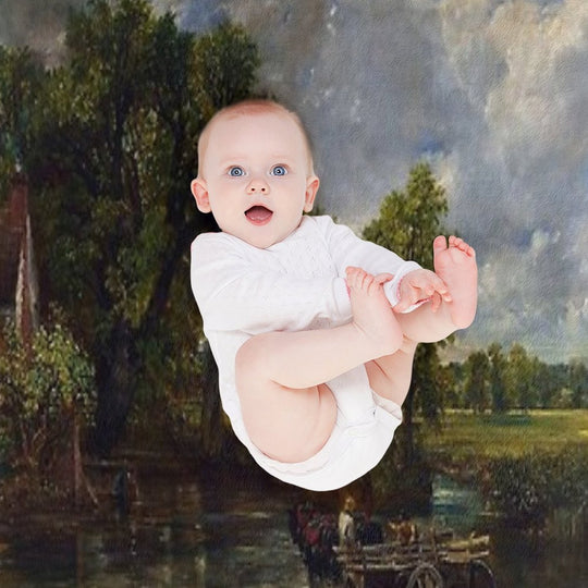 John Constable - The Hay Wain Sustainable Throw Blanket