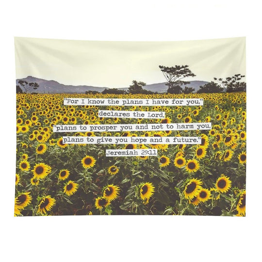 Jeremiah Sunflowers Tapestry