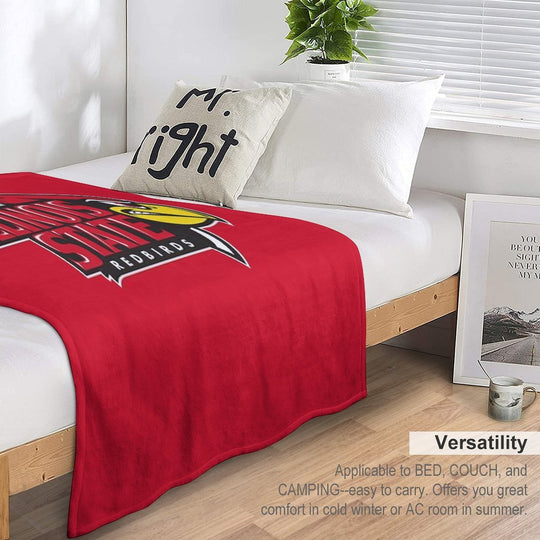 The Redbirds Illinois State-icon All-season Throw Blanket