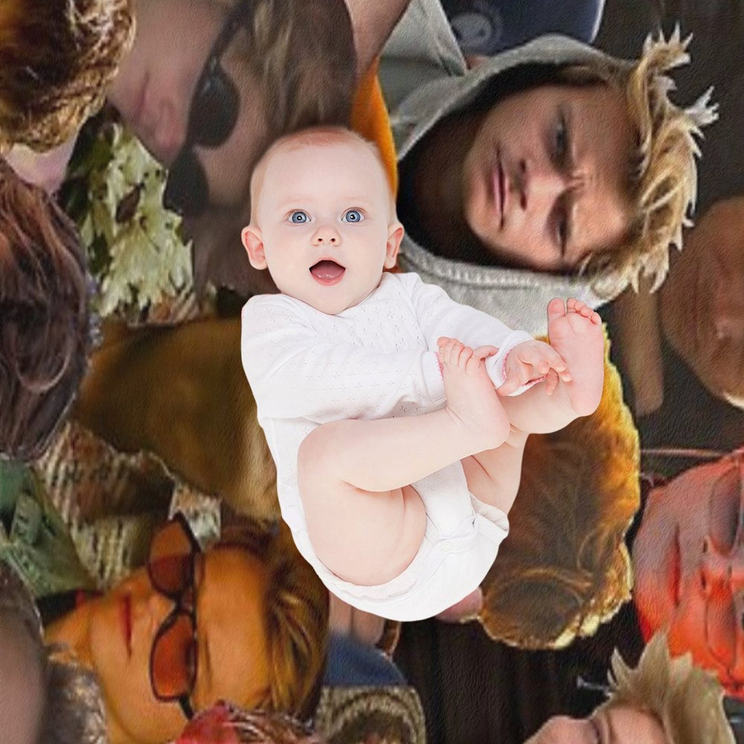 Rudy Pankow Photo Collage Premium Throw Blanket