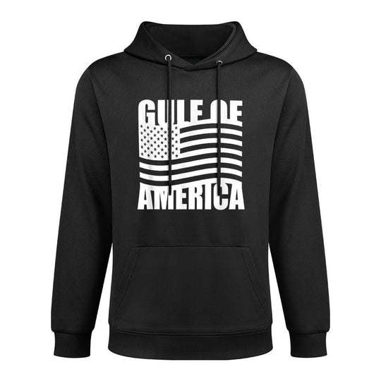 Gulf of United States of America USA Flag Patriotic Kangaroo Pocket Hoodie