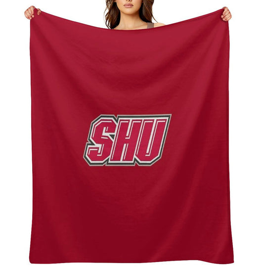 SHU Pioneers Logo Quick-dry Throw Blanket