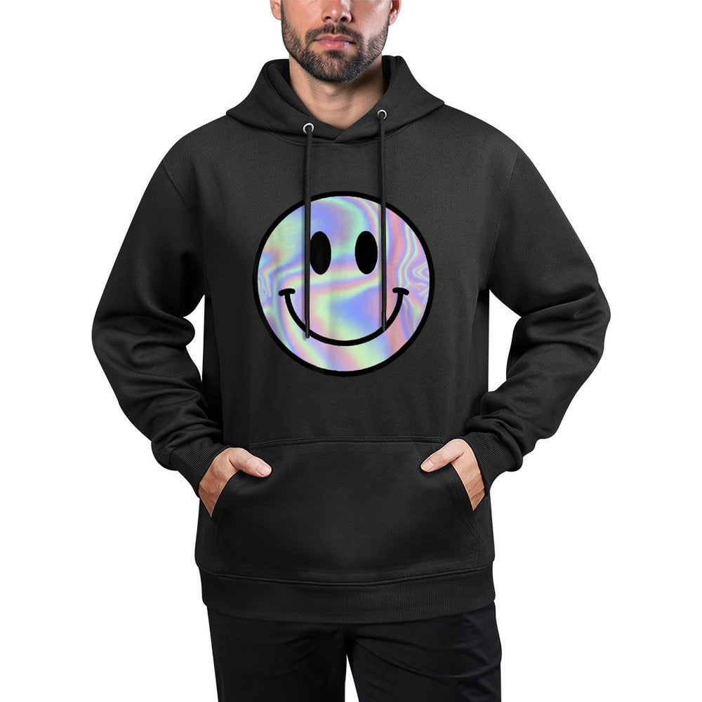 Smile Face Happy Smiling Face Rave EDM Music Party Pilling-Resistant Hoodie