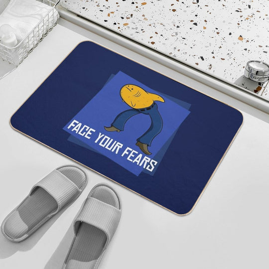 Face Your Fears  Repositionable Bath Mat