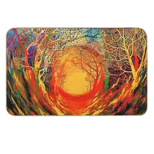 Nether by Stanley Donwood  Fade-Resistant Bath Mat