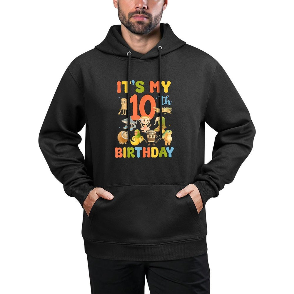 Its My 10th Birthday Boy Italian Brainrot Meme 10 Year Old Customizable Surface Hoodie