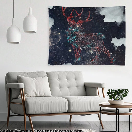 Celestial Deer Tapestry