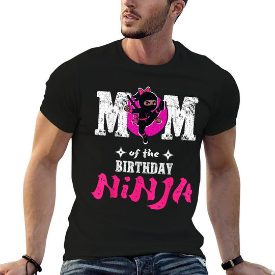 Mom of The Birthday Ninja Funny Girl Ninja Birthday  Classic T-Shirt