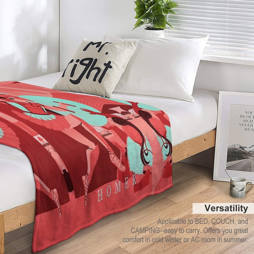 The Iliad Anti-pilling Throw Blanket