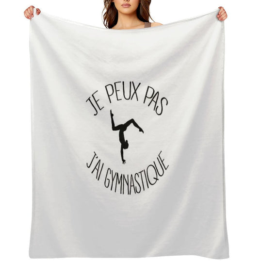 I Can Not I Have Gymnastics Lightweight Throw Blanket