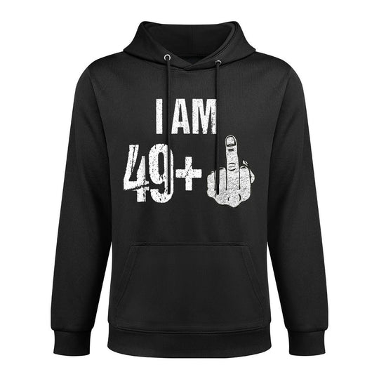 Vintage 1969 50th Birthday I Am 49 Plus Middle Finger Moisture-Wicking Hoodie