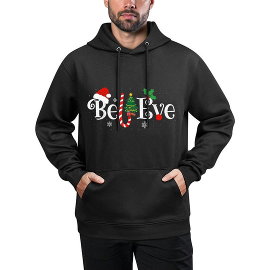 BEST BELIEVE CHRISTMAS PAJAMA SHIRT EVER Xmas Family Funny Breathable Fabric Hoodie
