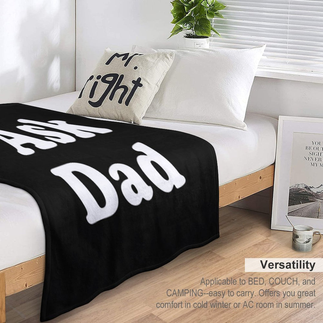 Go Ask Dad Easy Care Throw Blanket