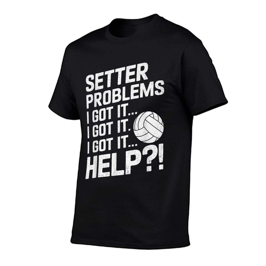Funny Volleyball Setter Women Girls Setter Problems  Vintage-inspired T-Shirt