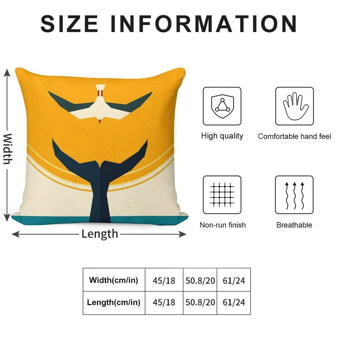 Too Big A Catch Soft Skin-Friendly Throw Pillow