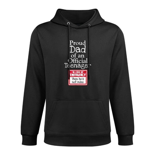 Proud Dad of Officialnager 13 Years Old 13th Birthday Shrink-Resistant Hoodie