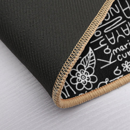 Strong Women  Black And White  Lettering  Woman  Slip-Resistant Bath Mat