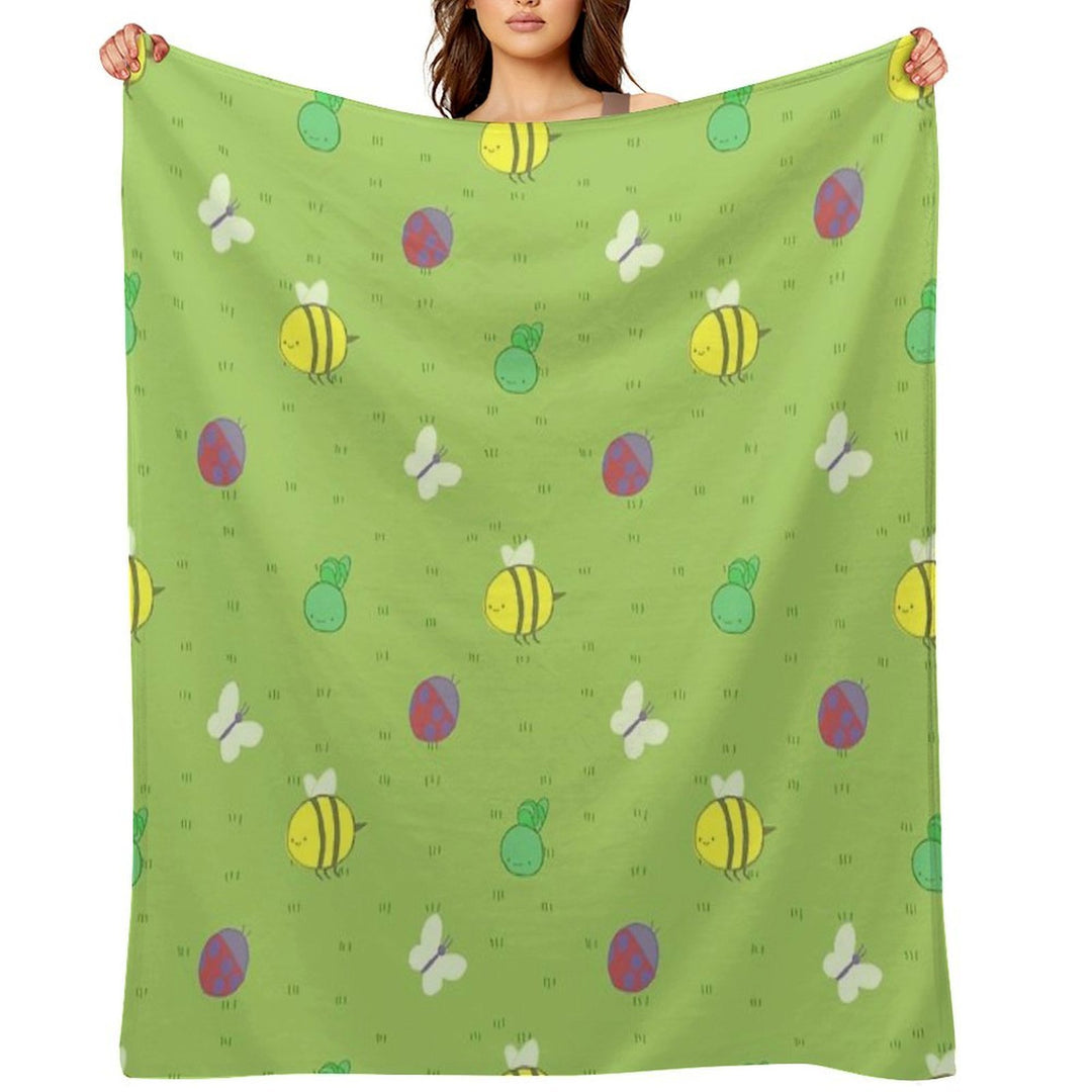 Adventure Time™ End Credits Pattern Easy Care Throw Blanket