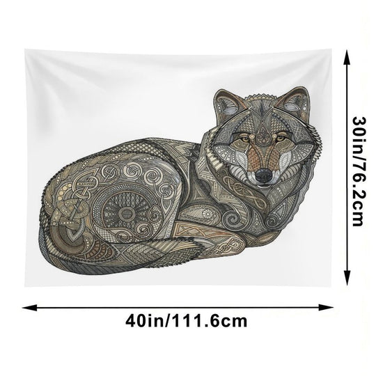 Norse Wolf Tapestry