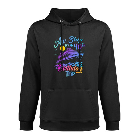 Aw Ship It's My 40th Birthday Trip Cruise Vacation Party Layering Staple Hoodie
