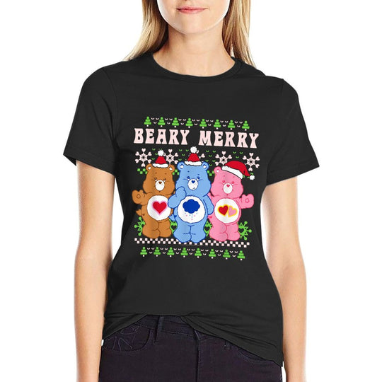 Care Bears Beary Merry Christmas Holiday Design  Soft T-Shirt